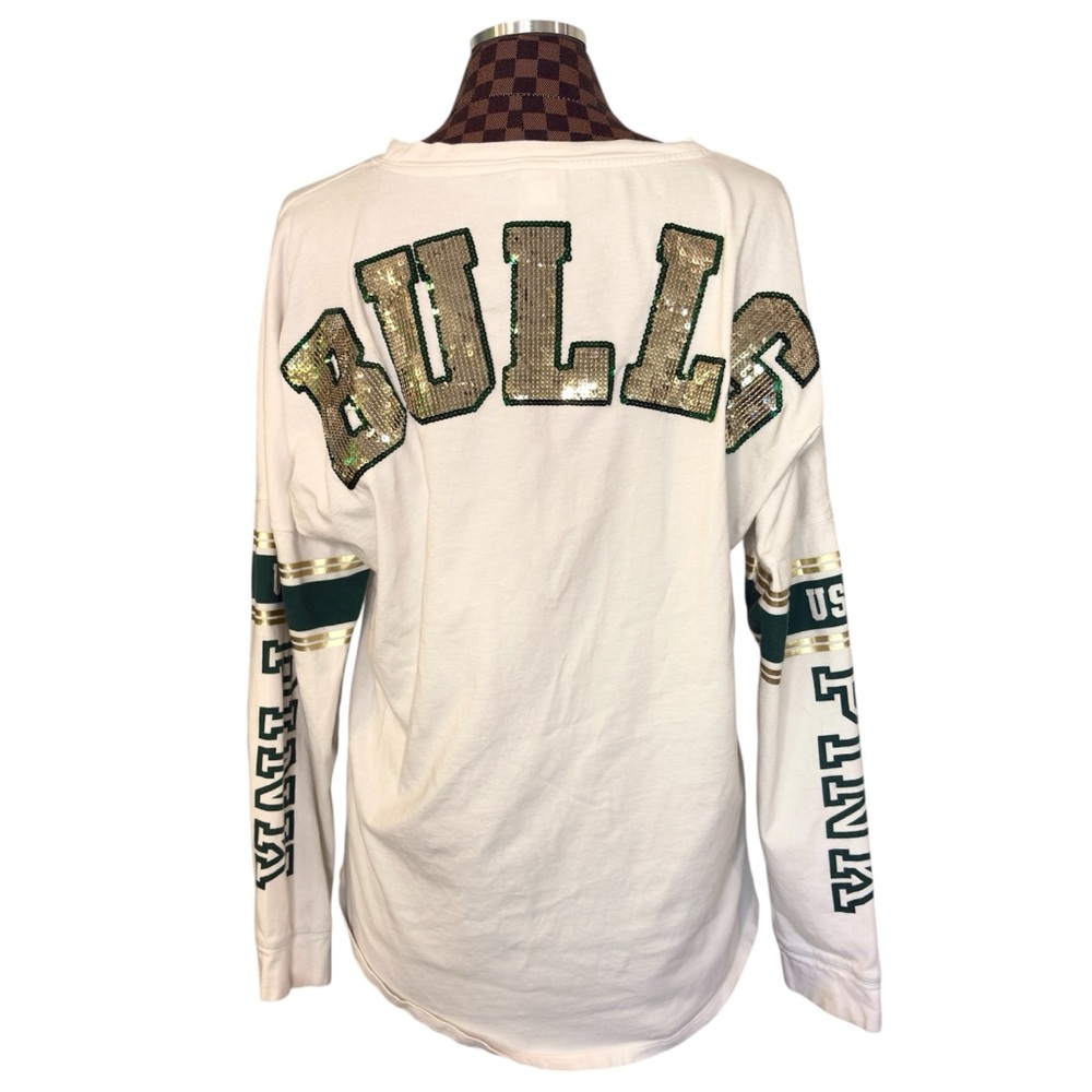PINK Victorias Secret University of South Florida Sequined Spirit Jersey Large - Picture 4 of 9